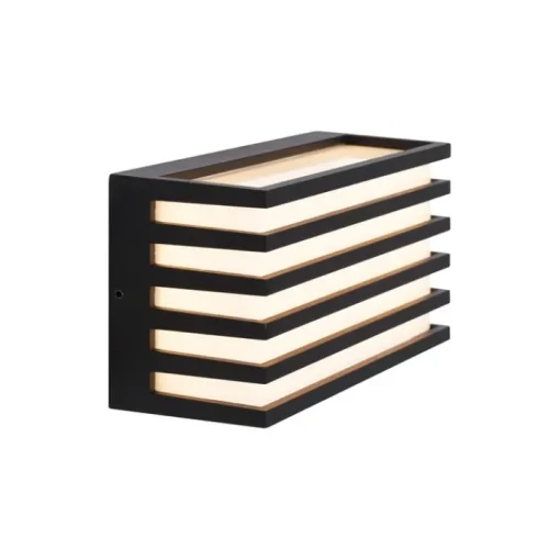 QAZQA Moderne buiten wandlamp zwart incl. LED IP65 - Jail