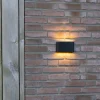 QAZQA Moderne buiten wandlamp zwart 17,5 cm incl. LED IP65 - Batt