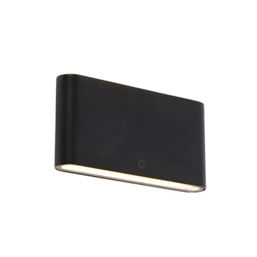 QAZQA Moderne buiten wandlamp zwart 17,5 cm incl. LED IP65 - Batt