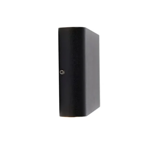 QAZQA Moderne buiten wandlamp zwart 17,5 cm incl. LED IP65 - Batt
