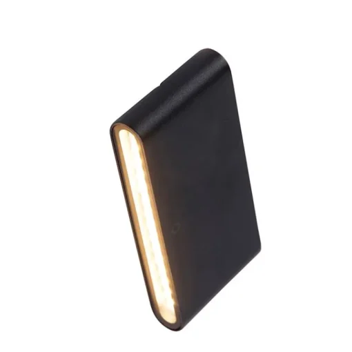 QAZQA Moderne buiten wandlamp zwart 17,5 cm incl. LED IP65 - Batt
