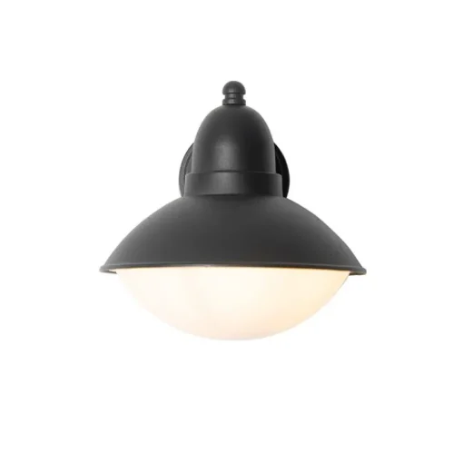 QAZQA Moderne buiten wandlamp zwart IP44 - Marcel