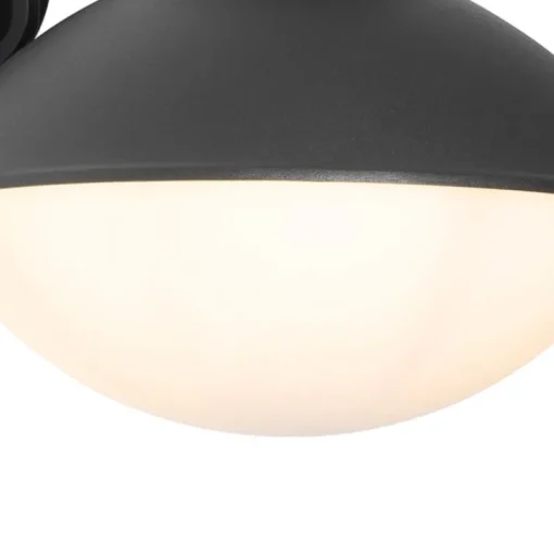QAZQA Moderne buiten wandlamp zwart IP44 - Marcel