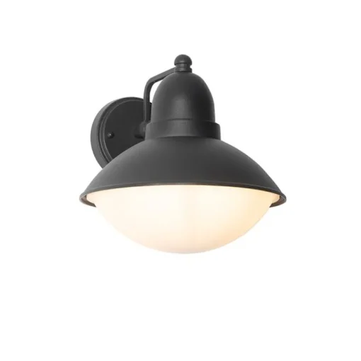 QAZQA Moderne buiten wandlamp zwart IP44 - Marcel