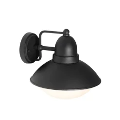 QAZQA Moderne buiten wandlamp zwart IP44 - Marcel