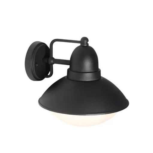 QAZQA Moderne buiten wandlamp zwart IP44 - Marcel