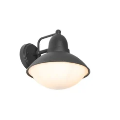 QAZQA Moderne buiten wandlamp zwart IP44 - Marcel