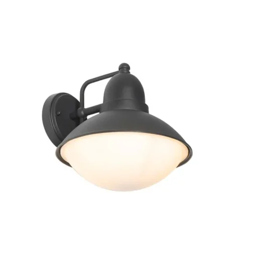 QAZQA Moderne buiten wandlamp zwart IP44 - Marcel
