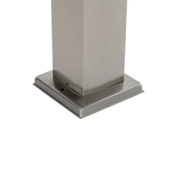 QAZQA Moderne buitenlamp 45 cm staal met stopcontact IP44 - Malios