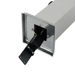 QAZQA Moderne buitenlamp 45 cm staal met stopcontact IP44 - Malios