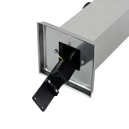QAZQA Moderne buitenlamp 45 cm staal met stopcontact IP44 - Malios