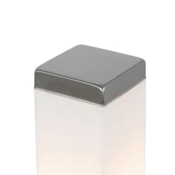 QAZQA Moderne buitenlamp 45 cm staal met stopcontact IP44 - Malios
