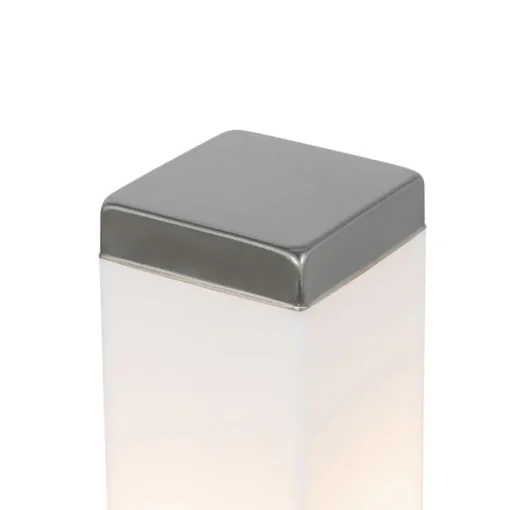 QAZQA Moderne buitenlamp 45 cm staal met stopcontact IP44 - Malios