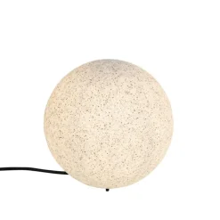 QAZQA Moderne buitenlamp grijs 25 cm IP65 - Nura