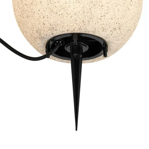 QAZQA Moderne buitenlamp grijs 25 cm IP65 - Nura
