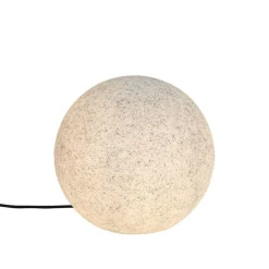 QAZQA Moderne buitenlamp grijs 35 cm IP44 - Nura