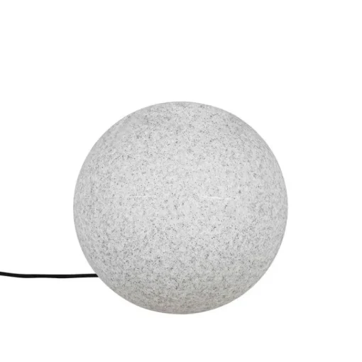 QAZQA Moderne buitenlamp grijs 35 cm IP44 - Nura