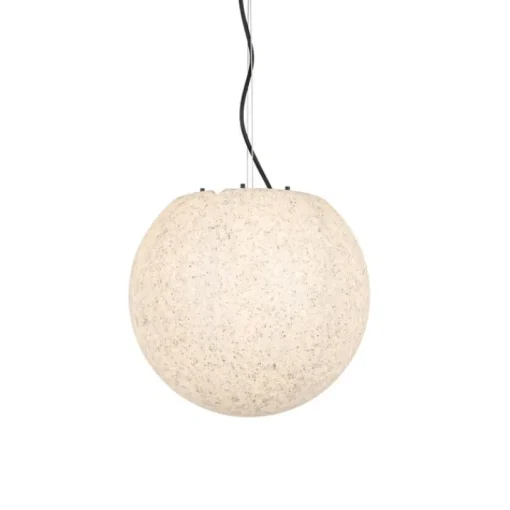 QAZQA Moderne buitenlamp grijs 35 cm IP44 - Nura