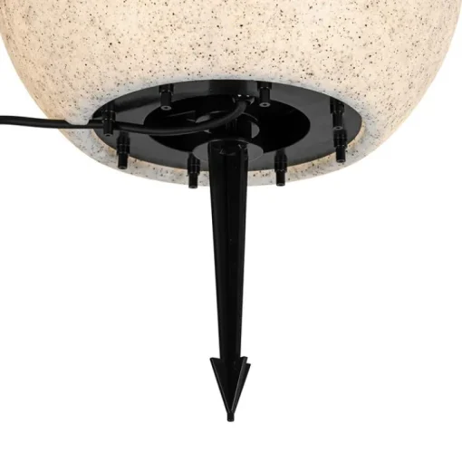 QAZQA Moderne buitenlamp grijs 35 cm IP44 - Nura