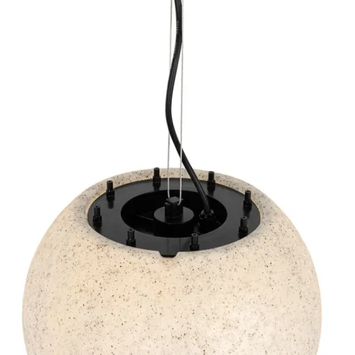 QAZQA Moderne buitenlamp grijs 35 cm IP44 - Nura