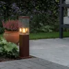 QAZQA Moderne buitenlamp paal roestbruin 45 cm - Malios