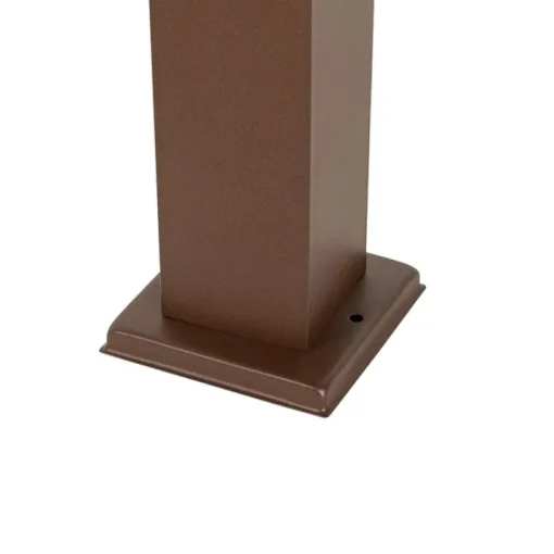 QAZQA Moderne buitenlamp paal roestbruin 45 cm - Malios