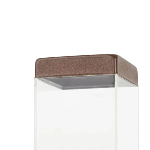 QAZQA Moderne buitenlamp paal roestbruin 45 cm - Malios