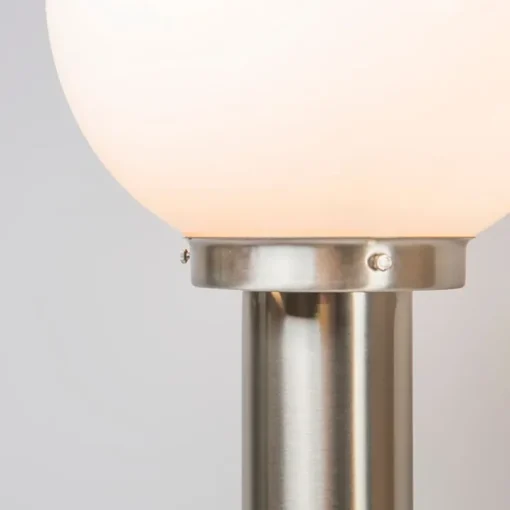 QAZQA Moderne buitenlamp paal staal RVS 100 cm - Sfera