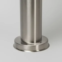 QAZQA Moderne buitenlamp paal staal RVS 100 cm - Sfera