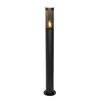 QAZQA Moderne buitenlamp paal zwart 80 cm IP44 - Rox