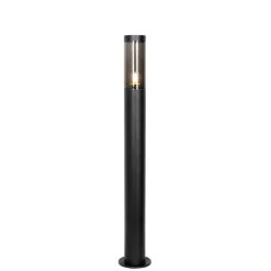 QAZQA Moderne buitenlamp paal zwart 80 cm IP44 - Rox