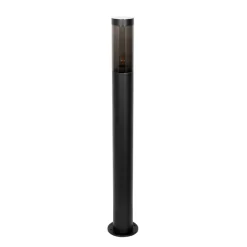 QAZQA Moderne buitenlamp paal zwart 80 cm IP44 - Rox