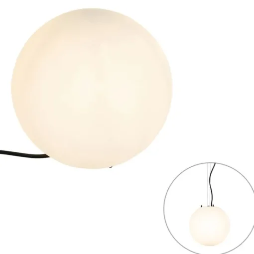 QAZQA Moderne buitenlamp wit 25 cm IP65 - Nura