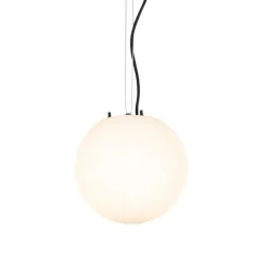 QAZQA Moderne buitenlamp wit 25 cm IP65 - Nura