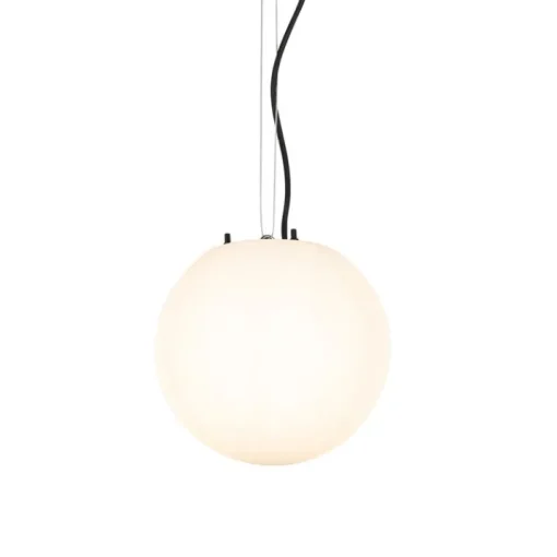 QAZQA Moderne buitenlamp wit 25 cm IP65 - Nura
