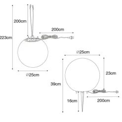 QAZQA Moderne buitenlamp wit 25 cm IP65 - Nura