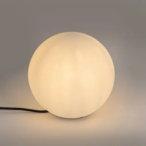 QAZQA Moderne buitenlamp wit 25 cm IP65 - Nura