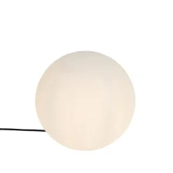 QAZQA Moderne buitenlamp wit 35 cm IP44 - Nura