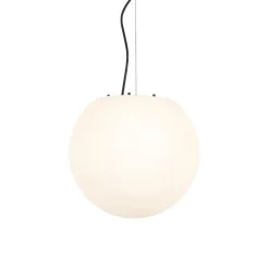 QAZQA Moderne buitenlamp wit 35 cm IP44 - Nura
