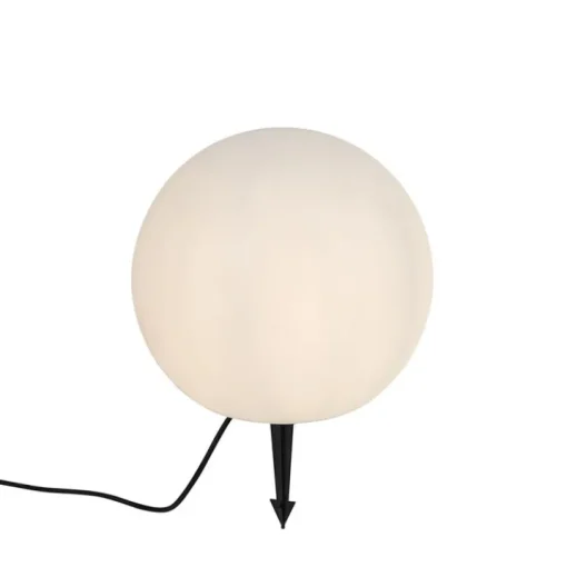 QAZQA Moderne buitenlamp wit 35 cm IP44 - Nura