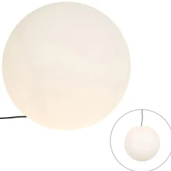 QAZQA Moderne buitenlamp wit 56 cm IP44 - Nura