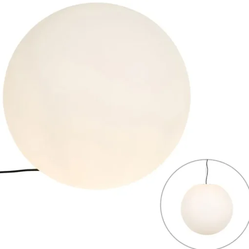 QAZQA Moderne buitenlamp wit 56 cm IP44 - Nura