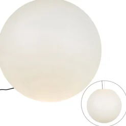 QAZQA Moderne buitenlamp wit 77 cm IP44 - Nura