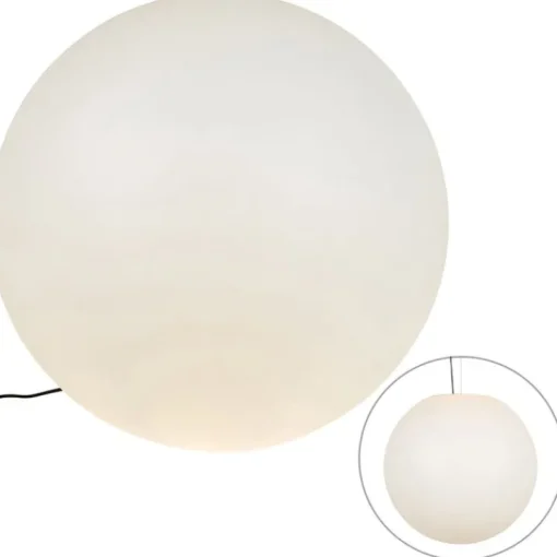 QAZQA Moderne buitenlamp wit 77 cm IP44 - Nura