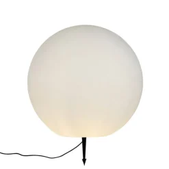 QAZQA Moderne buitenlamp wit 77 cm IP44 - Nura