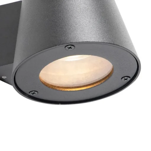 QAZQA Moderne buitenwandlamp zwart IP44 - Skittle