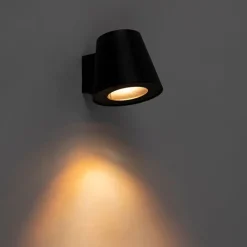 QAZQA Moderne buitenwandlamp zwart IP44 - Skittle