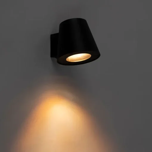 QAZQA Moderne buitenwandlamp zwart IP44 - Skittle