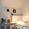 QAZQA Moderne flexibele wandlamp USB zwart - Zeno