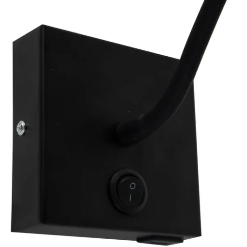 QAZQA Moderne flexibele wandlamp USB zwart - Zeno